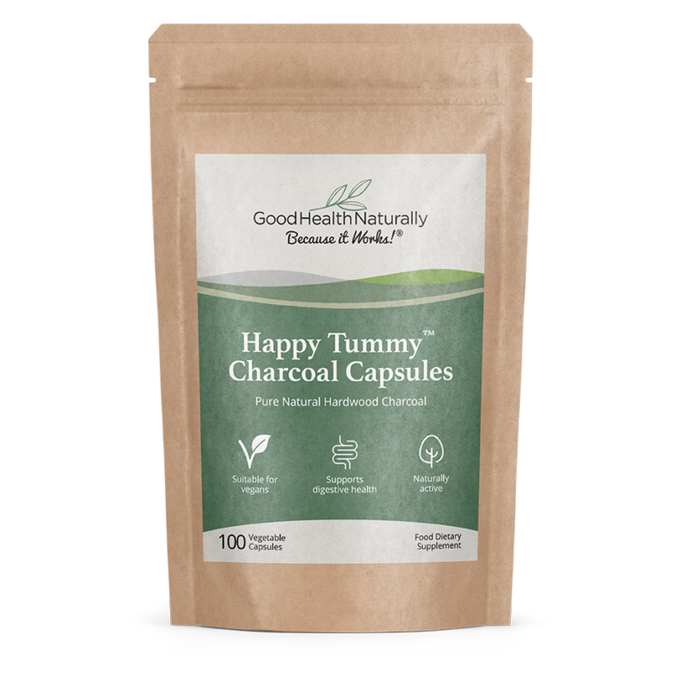Good Health Naturally - Happy Tummy - Natural Charcoal (100 caps)