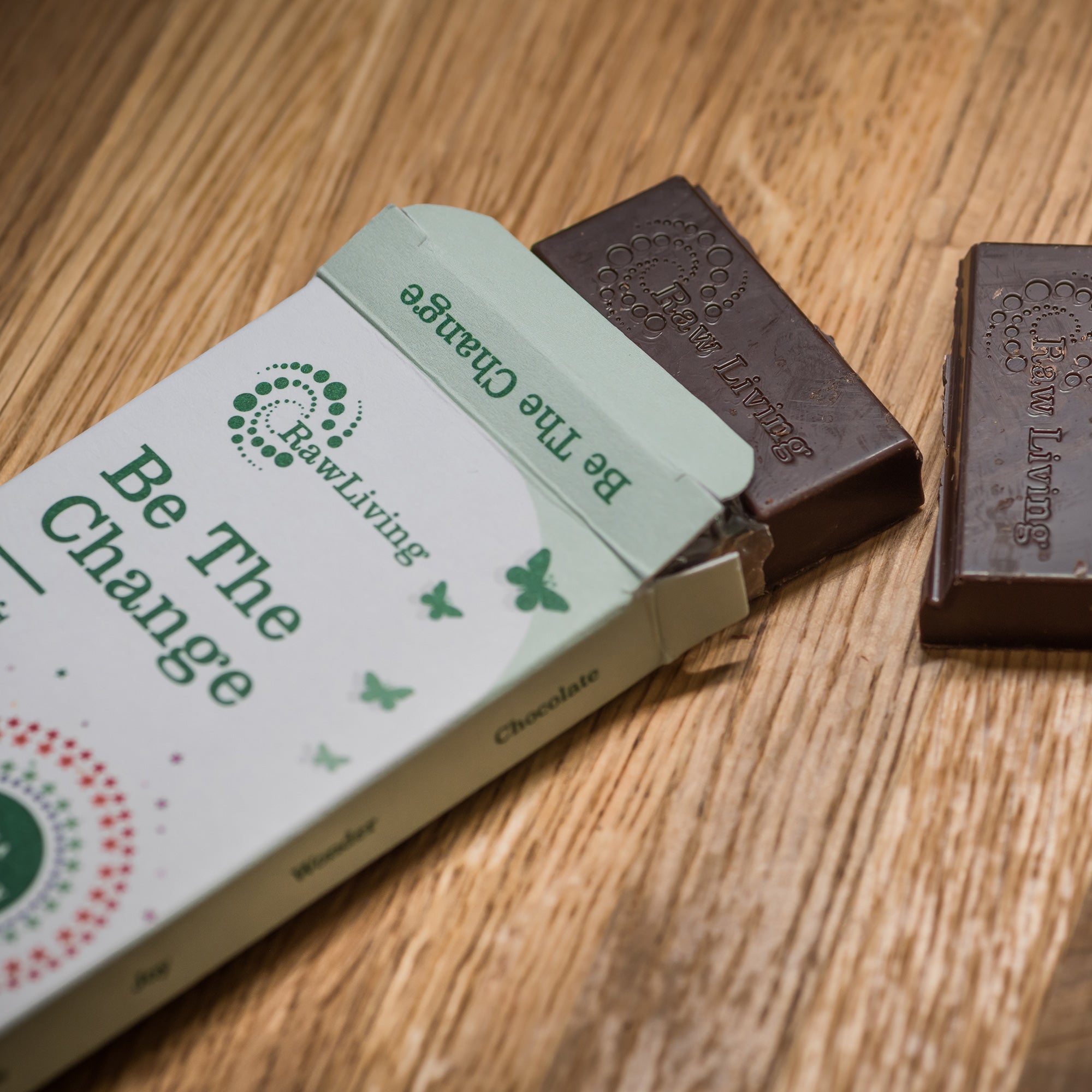 Be the Change Raw Chocolate Bar with Reishi and Klamath Lake Algae (50g)