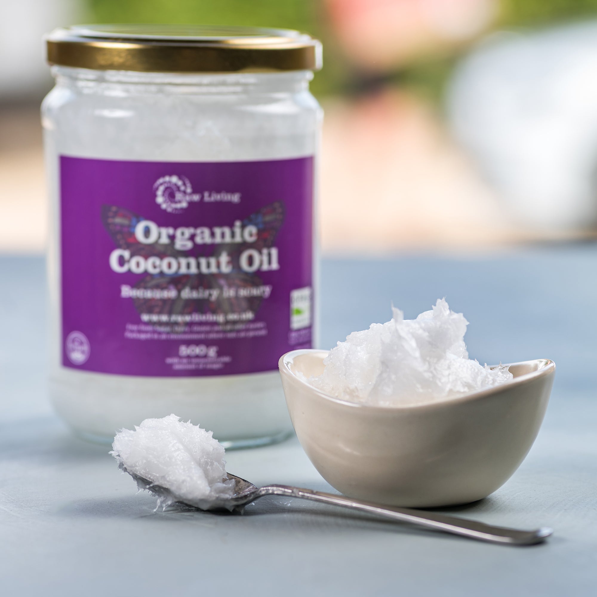 Coconut Oil - Extra Virgin Raw and Organic (Glass Jar) (500g)
