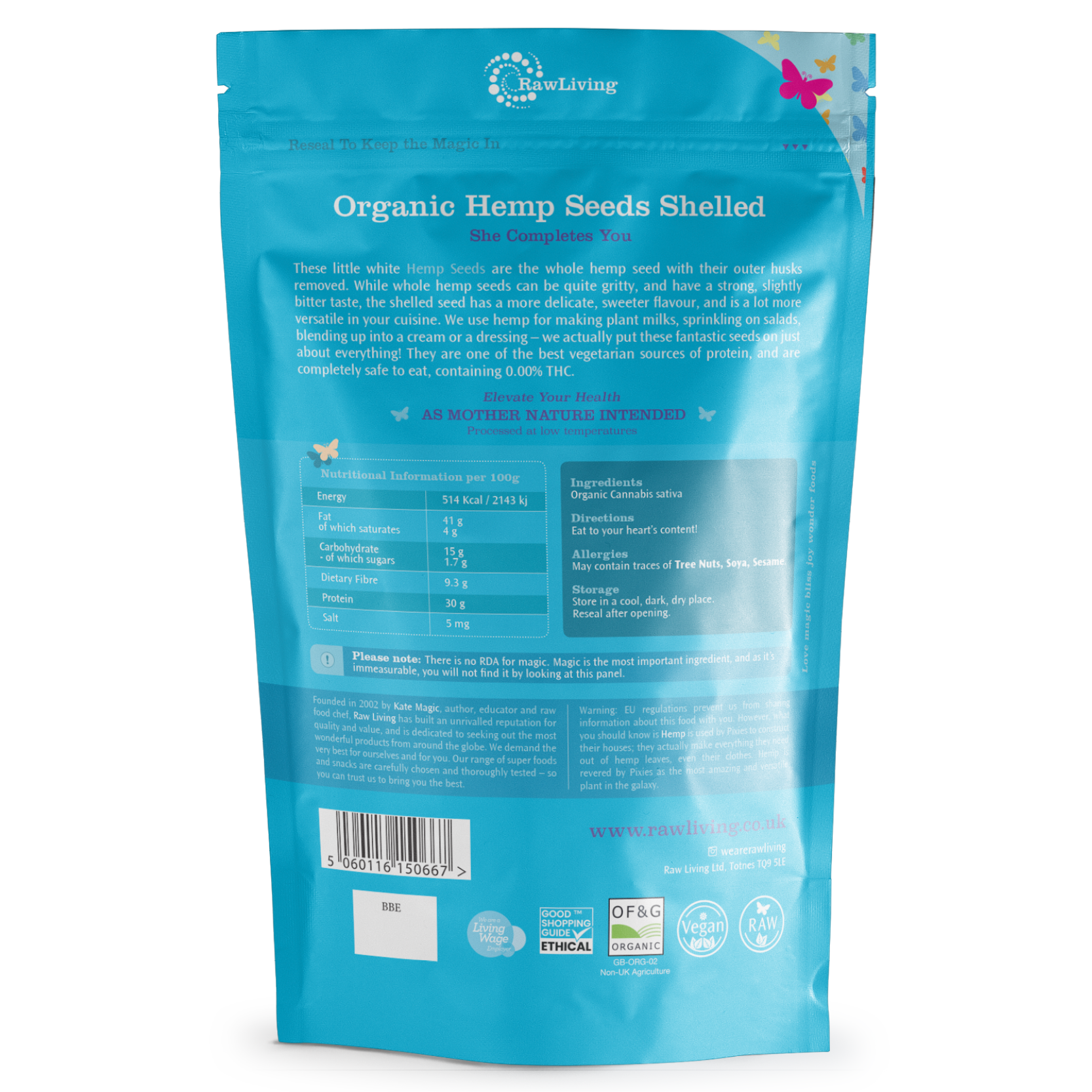 Organic Shelled Hemp Seeds | Raw Living UK | Raw Foods | Super Foods | Raw Living Organic (European) Shelled Hemp Seeds are the whole hemp seed with their outer husks removed. A vegetarian source of Essential Fatty Acids &amp; Protein.