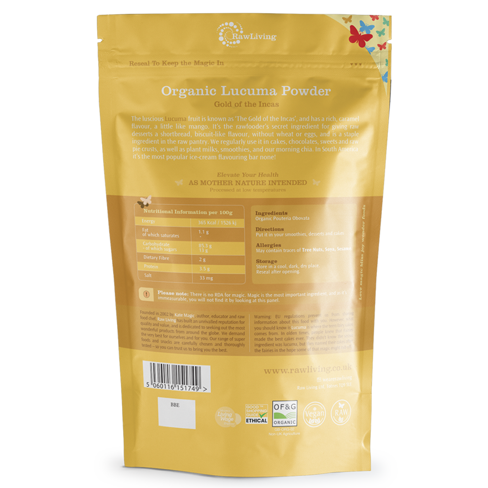 Organic Lucuma Powder | Raw Living UK | Raw Foods | Super Foods | Raw Living Organic Lucuma Powder is a deliciously creamy Raw Vegan Natural Sweetener. A popular fruit in South America, it is known as &#39;Gold of the Incas&#39;.