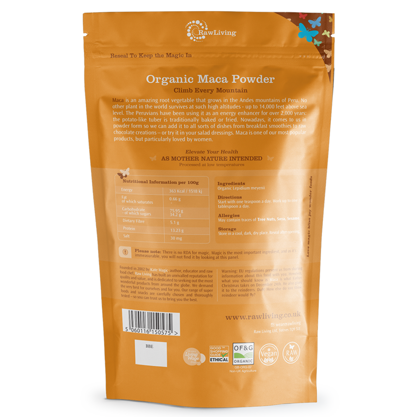 Organic Maca Powder | Raw Living | Raw Foods | Super Foods | Raw Living Organic Maca powder is an Adaptogen full of Minerals, Vitamins &amp; Protein, containing many of the essential amino acids. Rich in Calcium &amp; Magnesium.