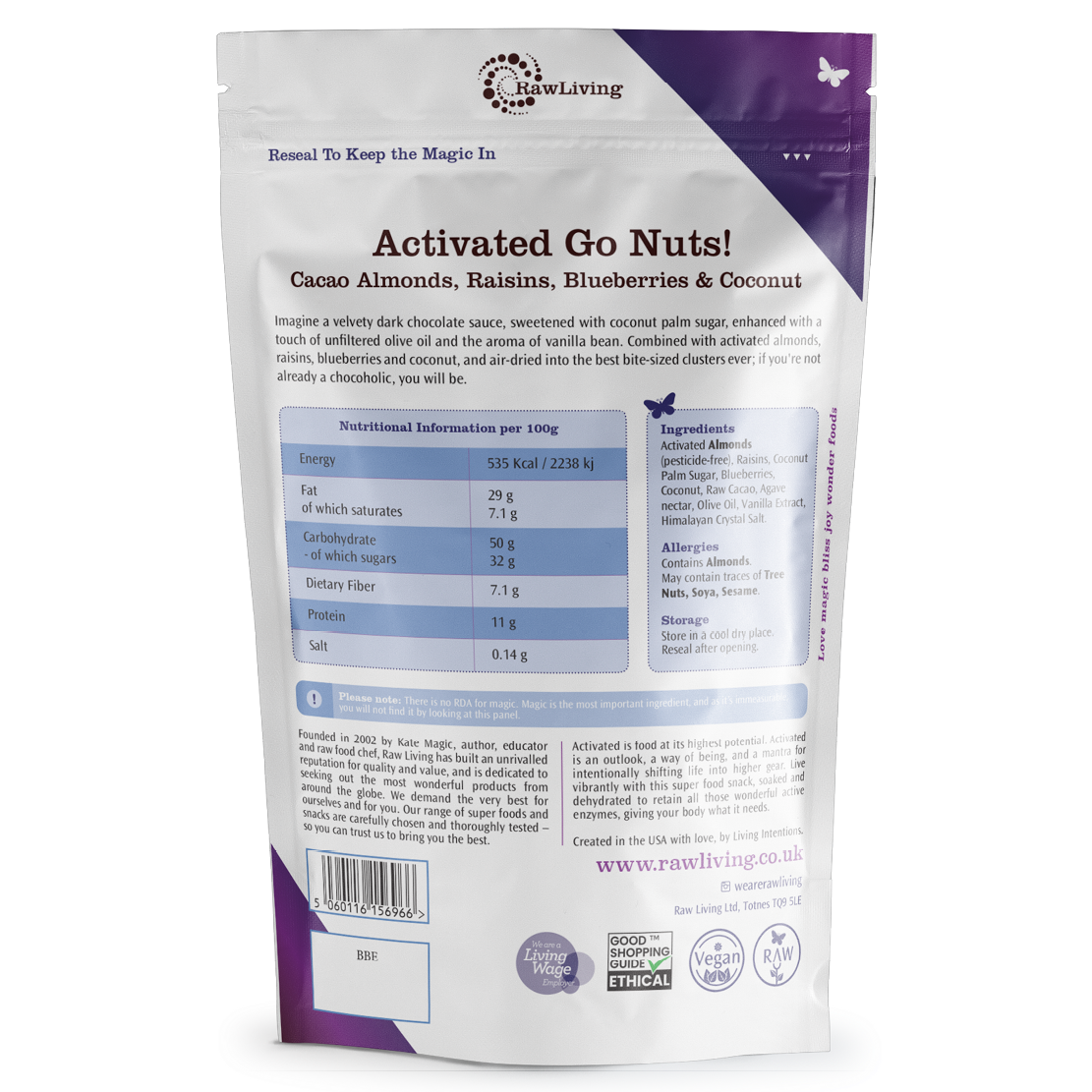 Go Nuts! Activated Cacao Almonds (100g, 250g, 1kg)