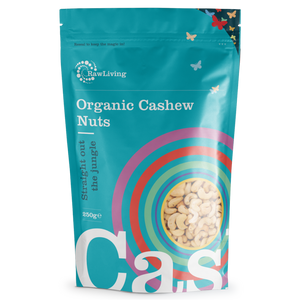 Organic Cashew Nuts | Raw Living UK | Raw Foods | Nuts & Seeds | Raw Living Organic Hand-Cracked Cashew Nuts - best quality & truly raw. Our raw cashews are creamy & softer than heated store-bought versions. Can be sprouted.