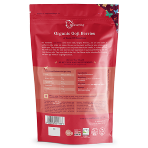 Organic Goji Berries | Raw Living UK | Super Foods | Raw Foods & Fruits | Raw Living Organic Goji Berries are a nutritious Super Food. Believed to increase "chi" (life-force), in those who eat them, Gojis are high in Anti-Oxidants.