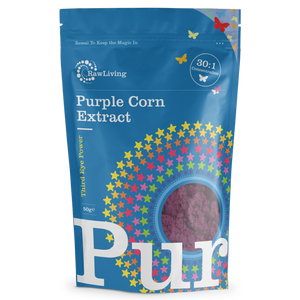 Purple Corn 7:1 Extract Powder | Raw Living UK | Tonic Herbs | Super Foods | Raw Living Purple Corn 30: 1 Extract Powder. This purple plant extract is revered in Mayan culture - add this Super Food to Smoothies, Chocolate & Raw Creations!