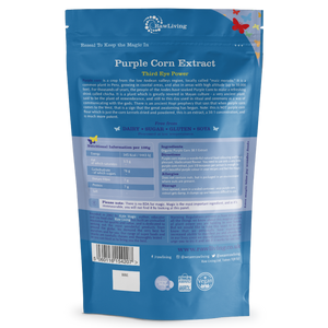 Purple Corn 7:1 Extract Powder | Raw Living UK | Tonic Herbs | Super Foods | Raw Living Purple Corn 30: 1 Extract Powder. This purple plant extract is revered in Mayan culture - add this Super Food to Smoothies, Chocolate & Raw Creations!