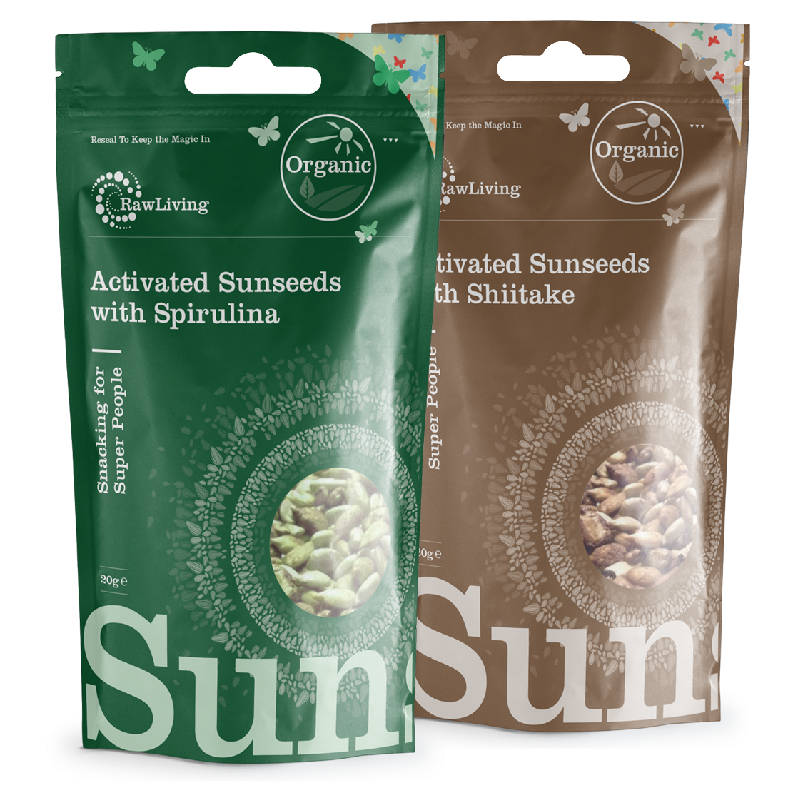 Activated Sunseeds with Shiitake - Organic (33g, 100g, 250g, 500g, 5kg)