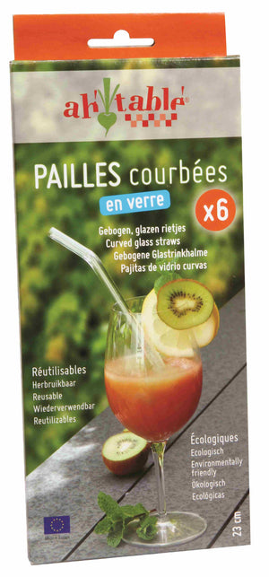 Food Alive - Glass Straws (6 Pack)