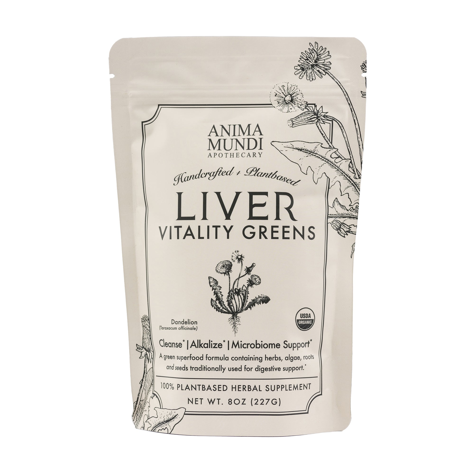 Anima Mundi Herbals - Liver Vitality Greens (8oz, 16oz)