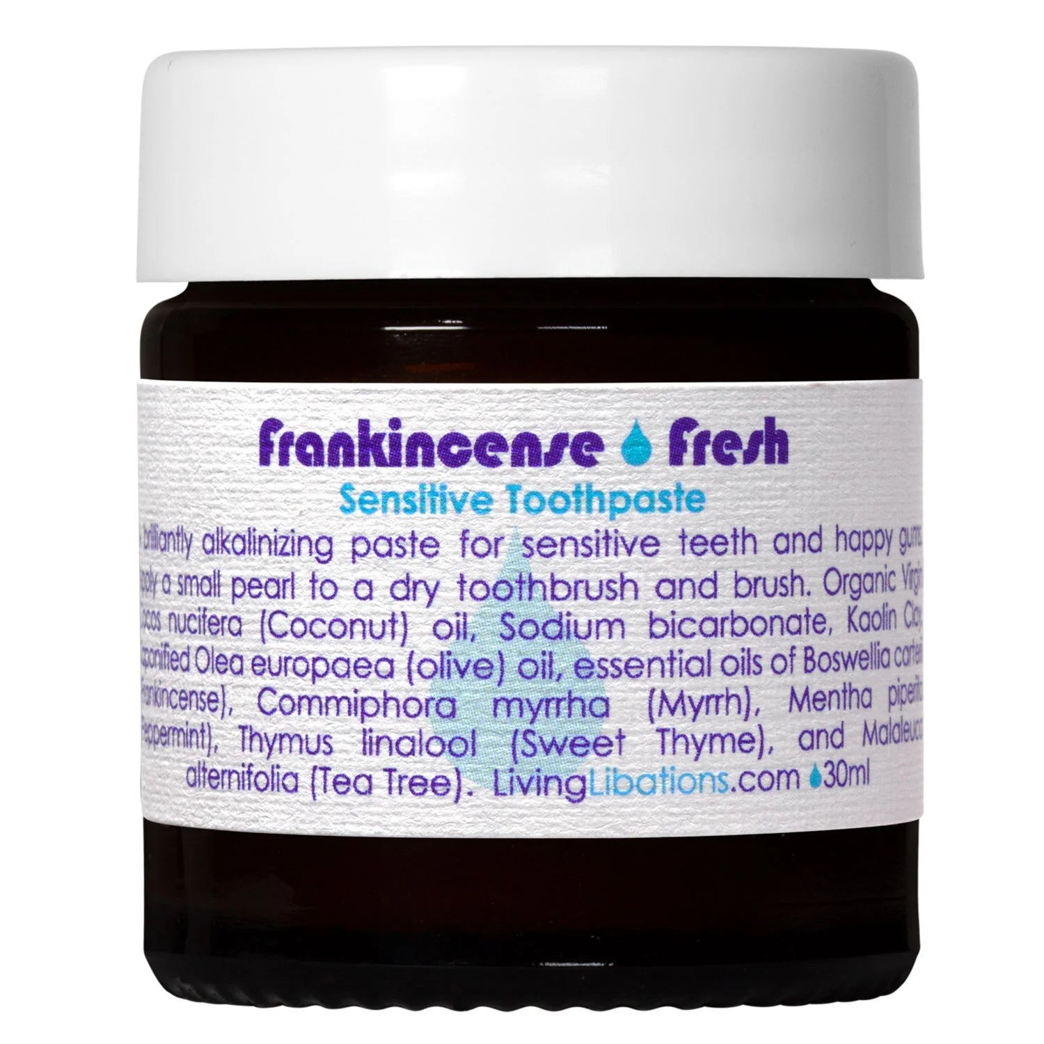 Living Libations - Frankincense Fresh Toothpaste (15ml, 30ml)