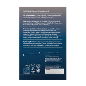 Box of Activated Granola with Apple & Flax Seed flavor on a white background