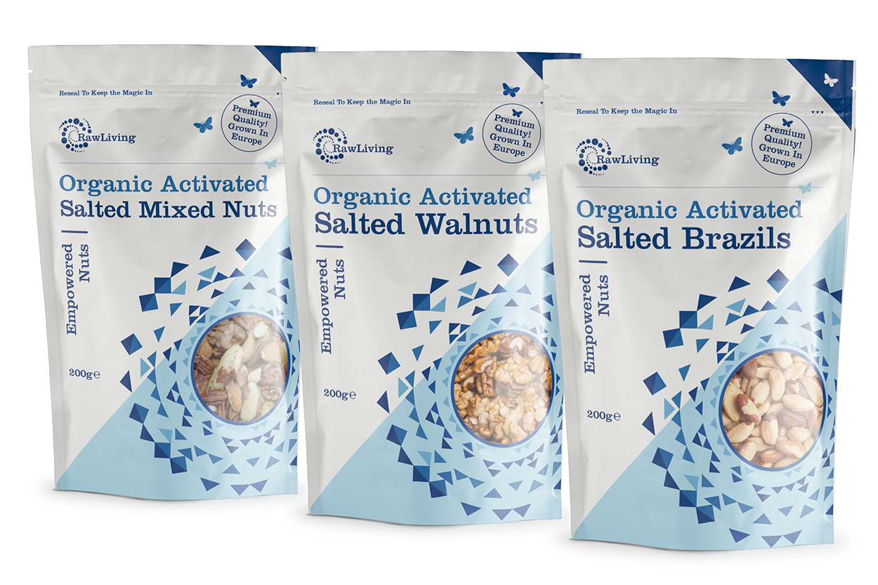 Activated Salted Mixed Nuts - Raw &amp; Organic (200g, 1kg, 5kg)