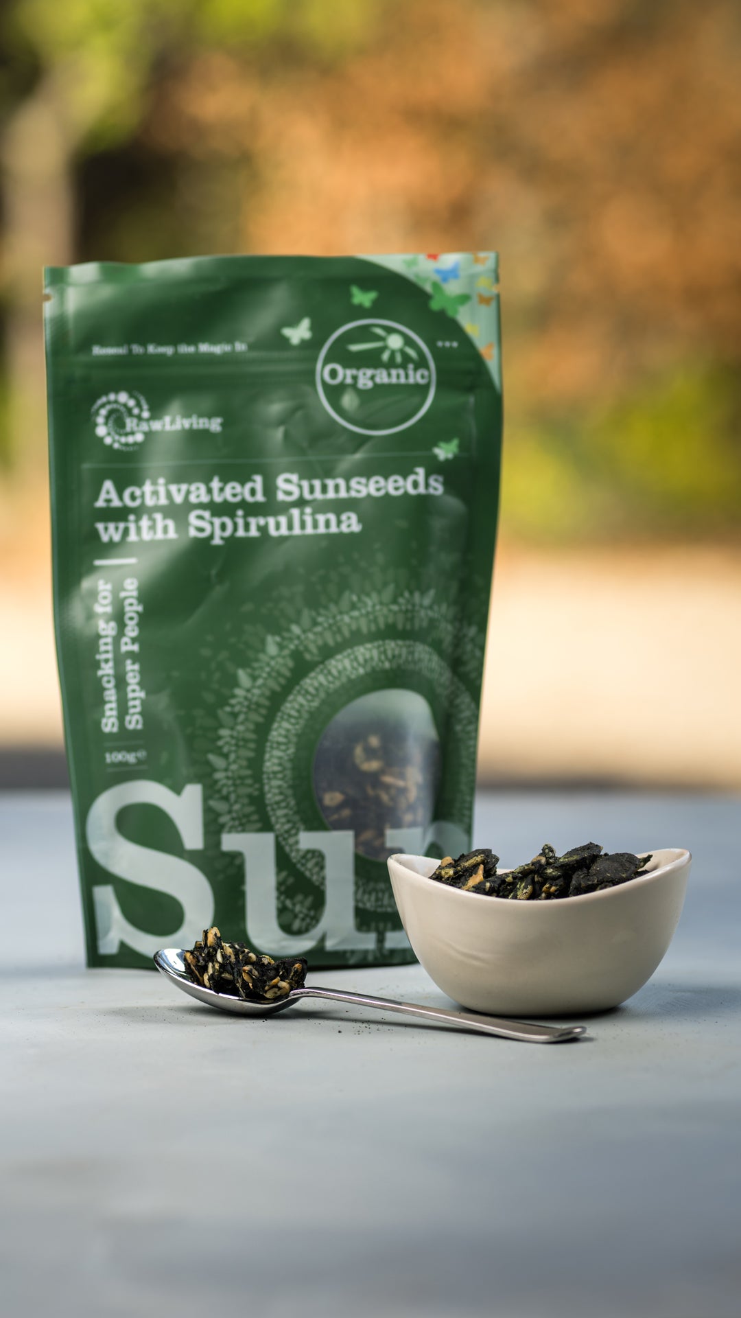 Activated Sunseeds with Spirulina - Organic (33g, 100g, 250g, 500g, 5kg)