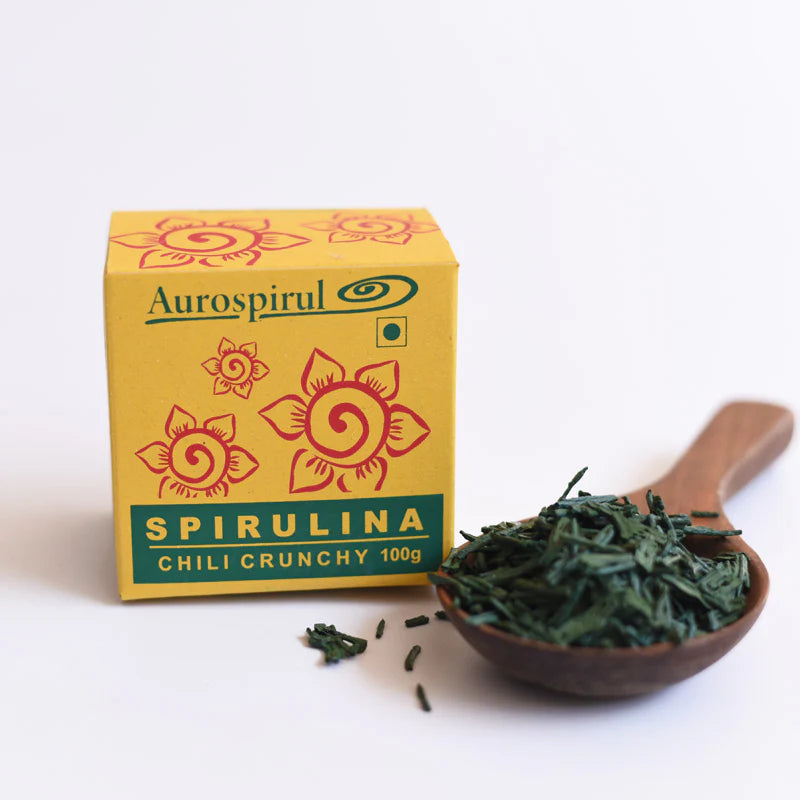 Auroville Spirulina Crunchies CHILI (100g)