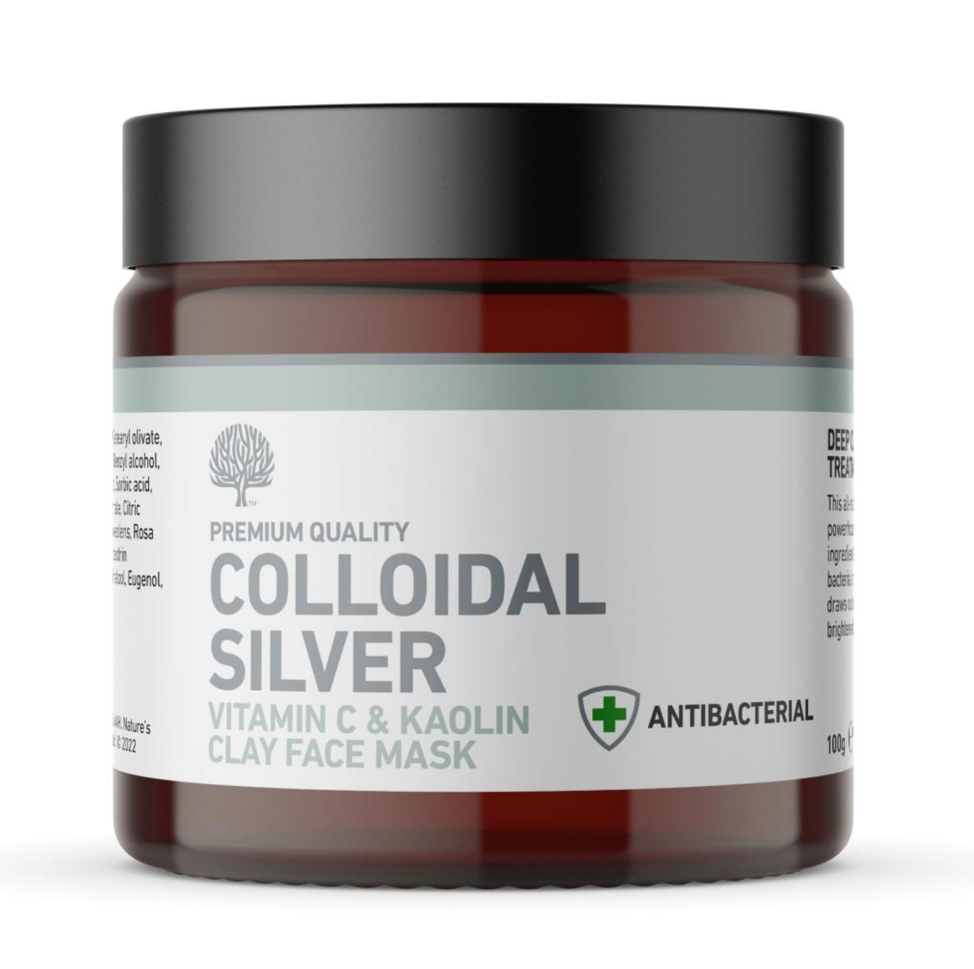 Nature&#39;s Greatest Secret - Colloidal Silver Deep Cleansing Vit C &amp; Kaolin Face Mask (100g)