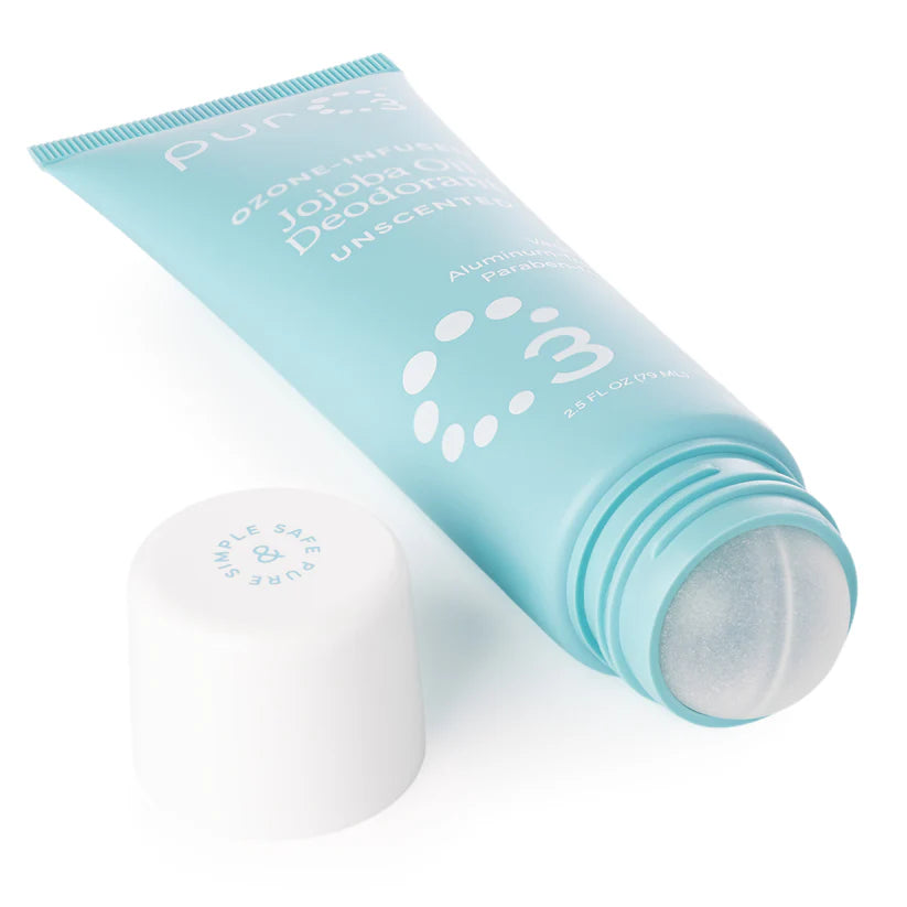 PurO3 Ozonated Roll On Deodorant - Unscented (2.5oz)