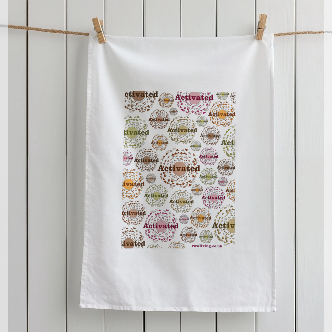 Activated Organic Mixed Nuts &amp; Activated Organic Cotton Tea Towel