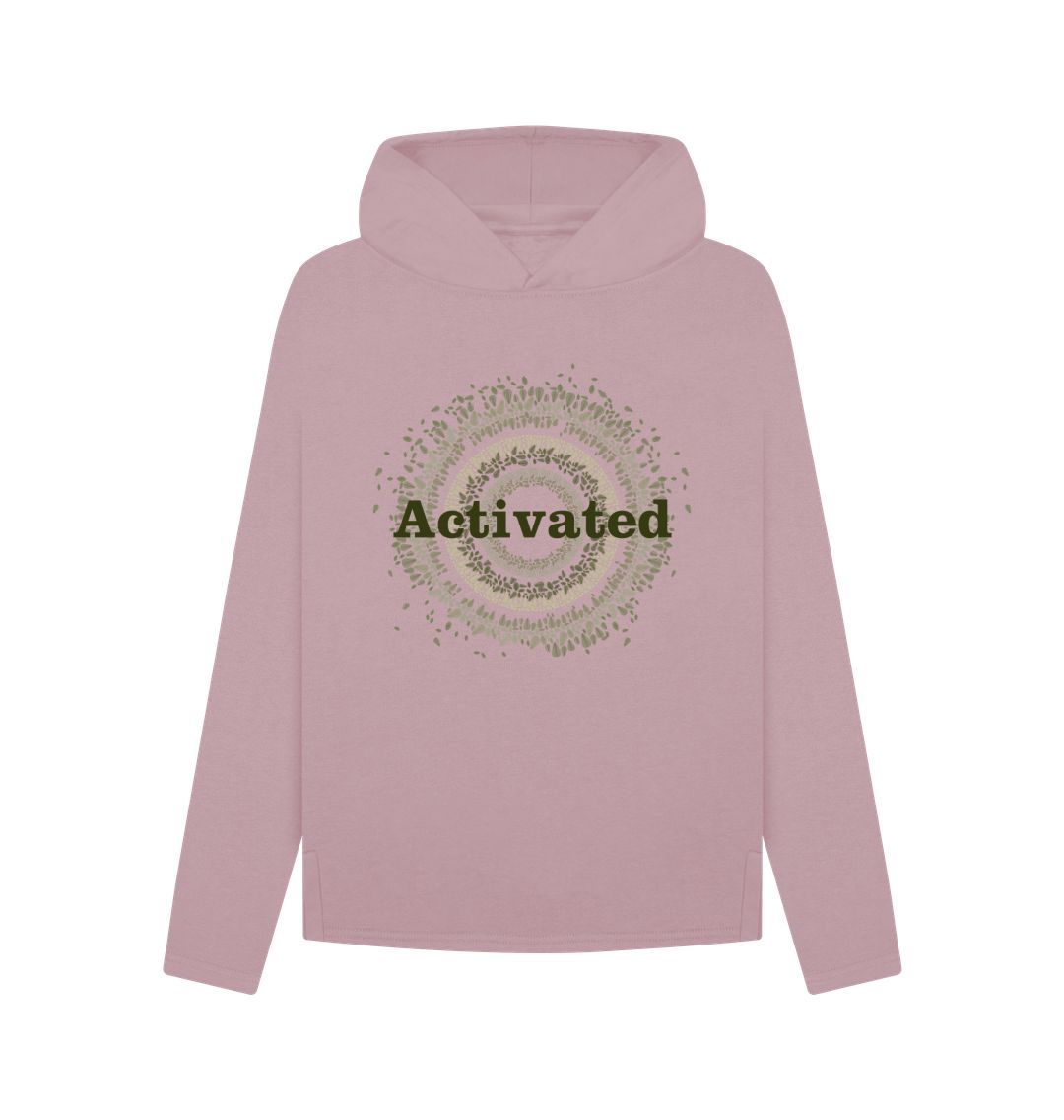 Mauve Activated Women&#39;s Pullover Hoodie