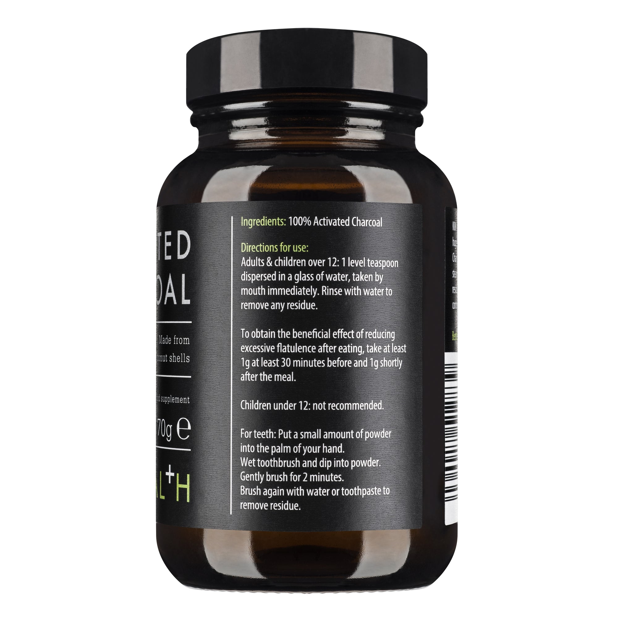 Activated Charcoal Powder | Kiki Health | Raw Living UK | Supplements | Kiki Health Activated Charcoal Powder is a high-quality, pure carbon supplement. Absorbs gasses &amp; particles in the digestive tract &amp; whitens teeth.