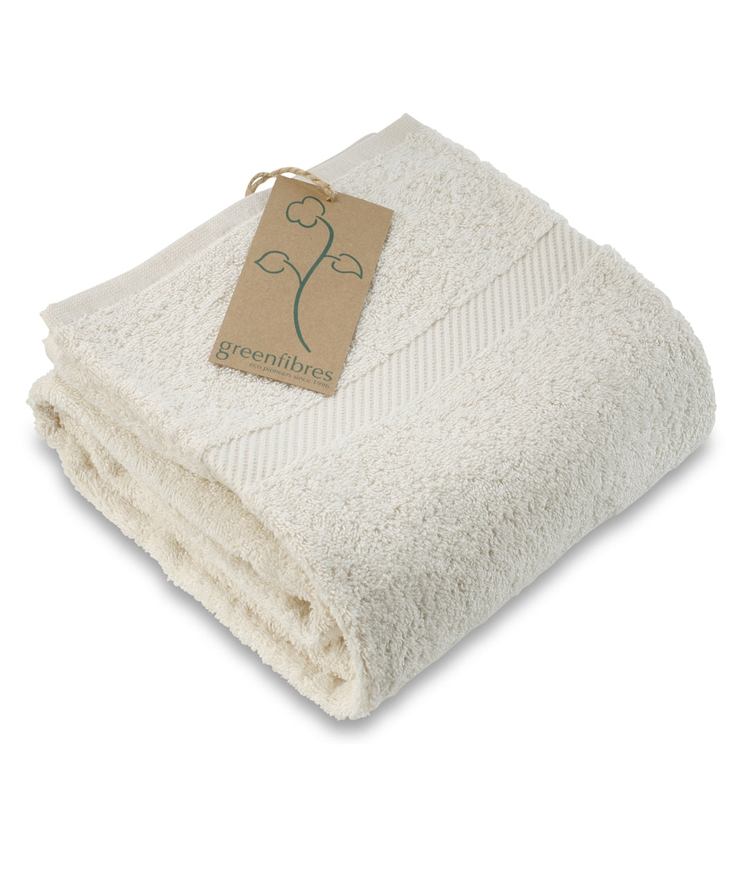 Organic Cotton Terry Shower Towel (70cm x 140cm) | Greenfibres | Raw Living UK | House &amp; Home | Bath &amp; Shower | Beauty | Greenfibres Organic Cotton Terry Shower Towel (70cm x 140cm): soft and absorbent 100% organic cotton. Undyed &amp; unbleached. Generous 600 g/m2 weight.