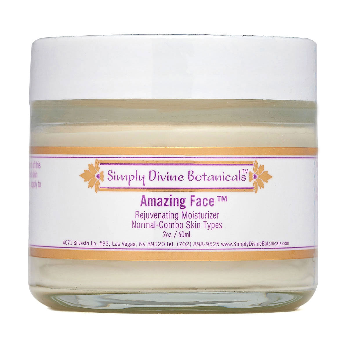 Amazing Face Moisturizer | Simply Divine Botanicals | Raw Living UK | Skin Care &amp; Beauty | Simply Divine Botanicals Amazing Face Rejuvenating Moisturiser: a Natural product for Normal &amp; Combination Skin, with luxurious Sandalwood &amp; Lemongrass.