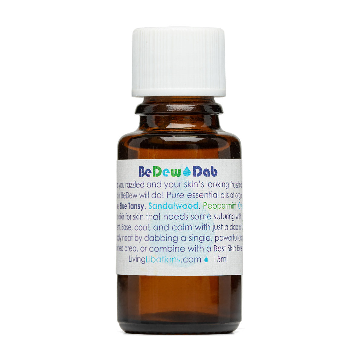 Be Dew Dab | Living Libations | Raw Living UK | Beauty | Skin Care | Living Libation&#39;s BeDew Dab: a Natural, Vegan Spot Treatment for Itchy, Inflamed Skin. Cooling, Calming &amp; Crafted with Pure, Undiluted, Organic Essential Oils.