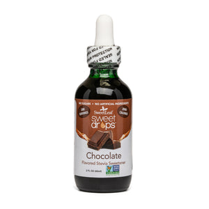 Chocolate Flavoured Stevia Sweet Drops | Sweetleaf | Raw Living UK | Natural Sweeteners | SweetLeaf Chocolate Flavour Liquid Stevia Sweet Drops: Natural, Zero Calories/Carbs & Infinitely Flavourful. Made with Stevia Leaf Extract & Natural Flavours.