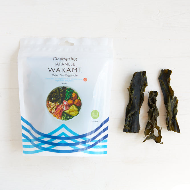 Japanese Wakame (30g) | Clearspring | Raw Living UK | Clearspring Japanese Wakame: Delicate fronds of Dark Green Wakame with a pleasant, mild flavour &amp; a soft texture. Mineral rich &amp; versatile in the kitchen.
