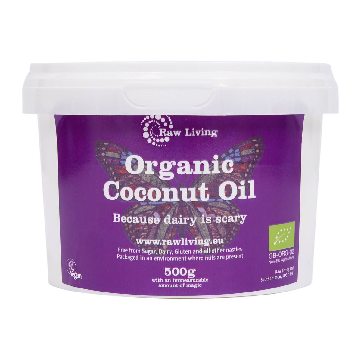 Coconut Oil - Extra Virgin Raw and Organic (Tub) (1kg, 5kg)