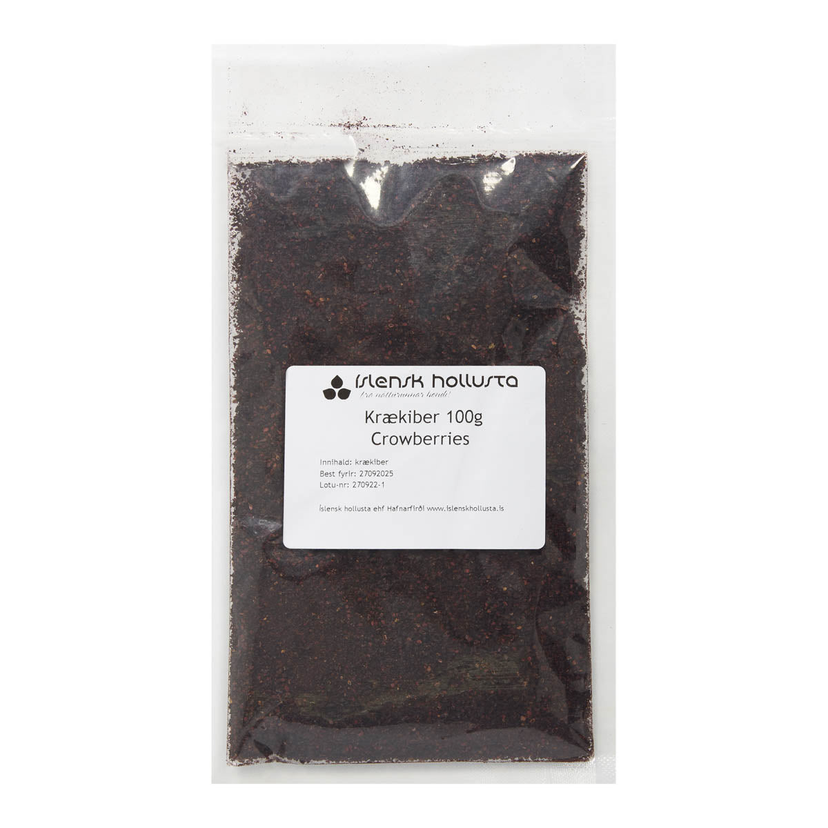 Islensk Hollusta - Dried Crowberry Powder (100g)