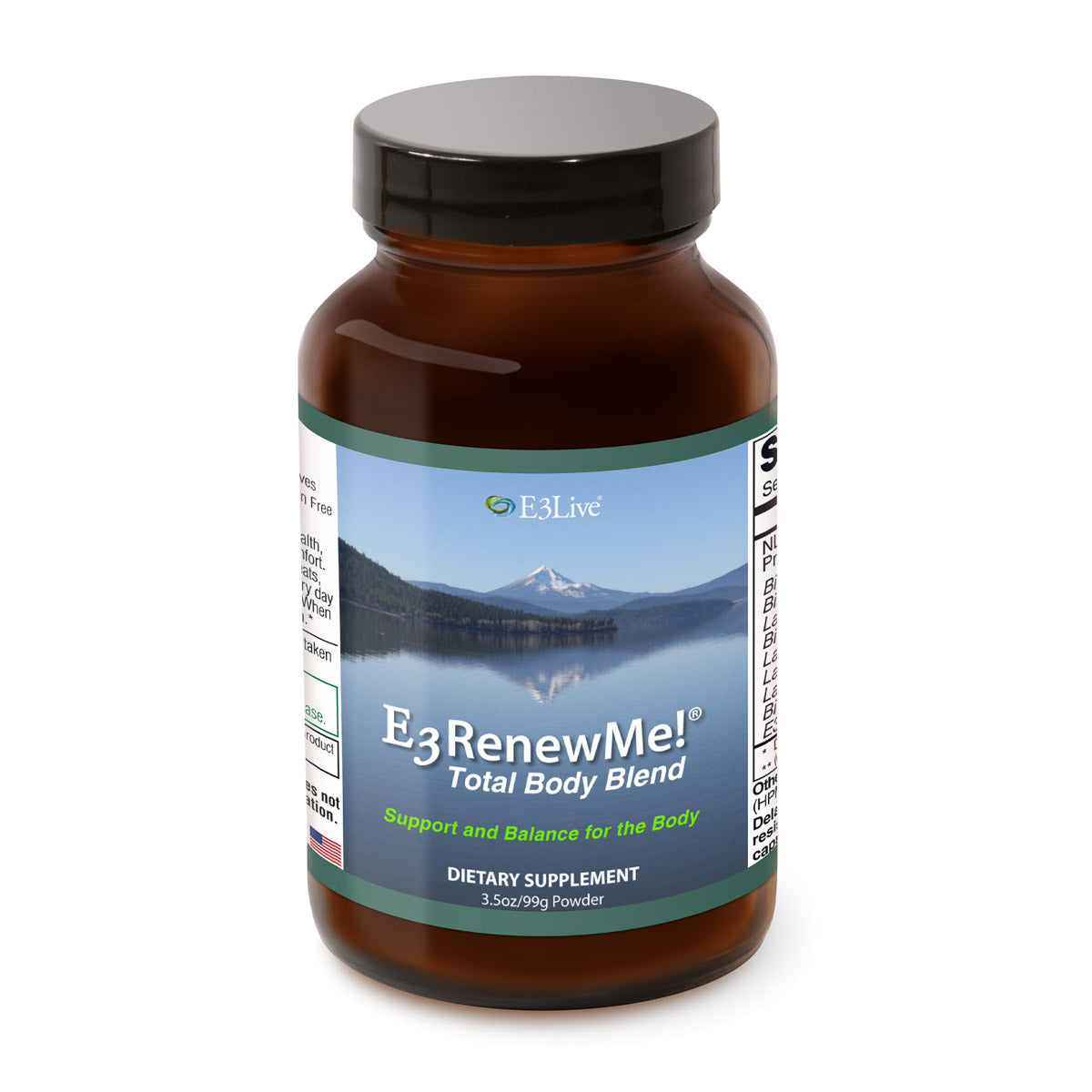 E3 RenewMe! Powder | E3 Live | Raw Living UK | Super Foods | E3RenewMe! with Camu Camu, is formulated to minimise whole body pain, provide healthy assistance for bone and joint support &amp; also help increase flexibility.