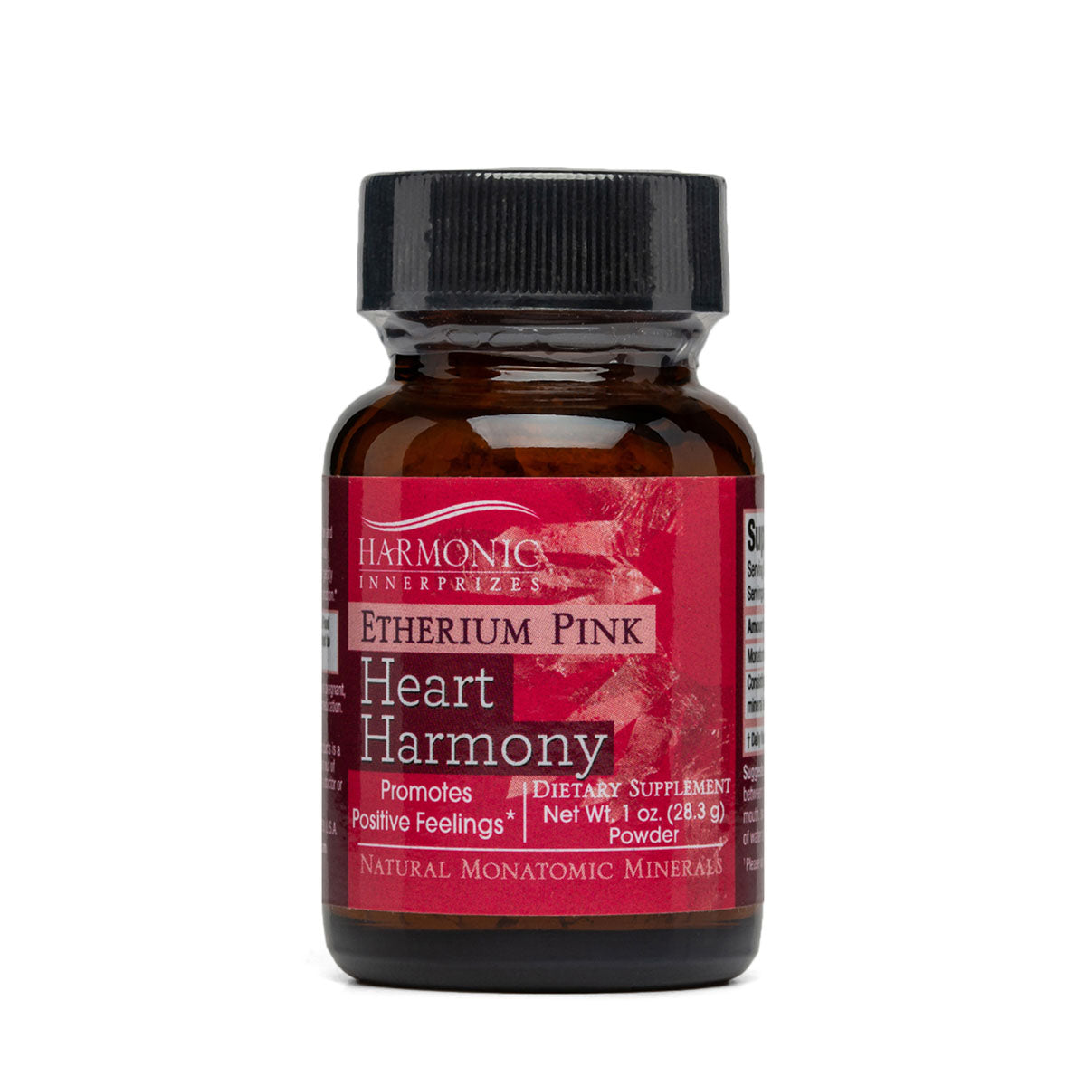 Etherium Pink Powder (1oz) | Harmonic Innerprizes | Raw Living UK | Supplements | Harmonic Innerprizes Etherium Pink (Heart Harmony) acts as a mood lifter and facilitates “letting go”. Use to open the heart and to release old emotions.