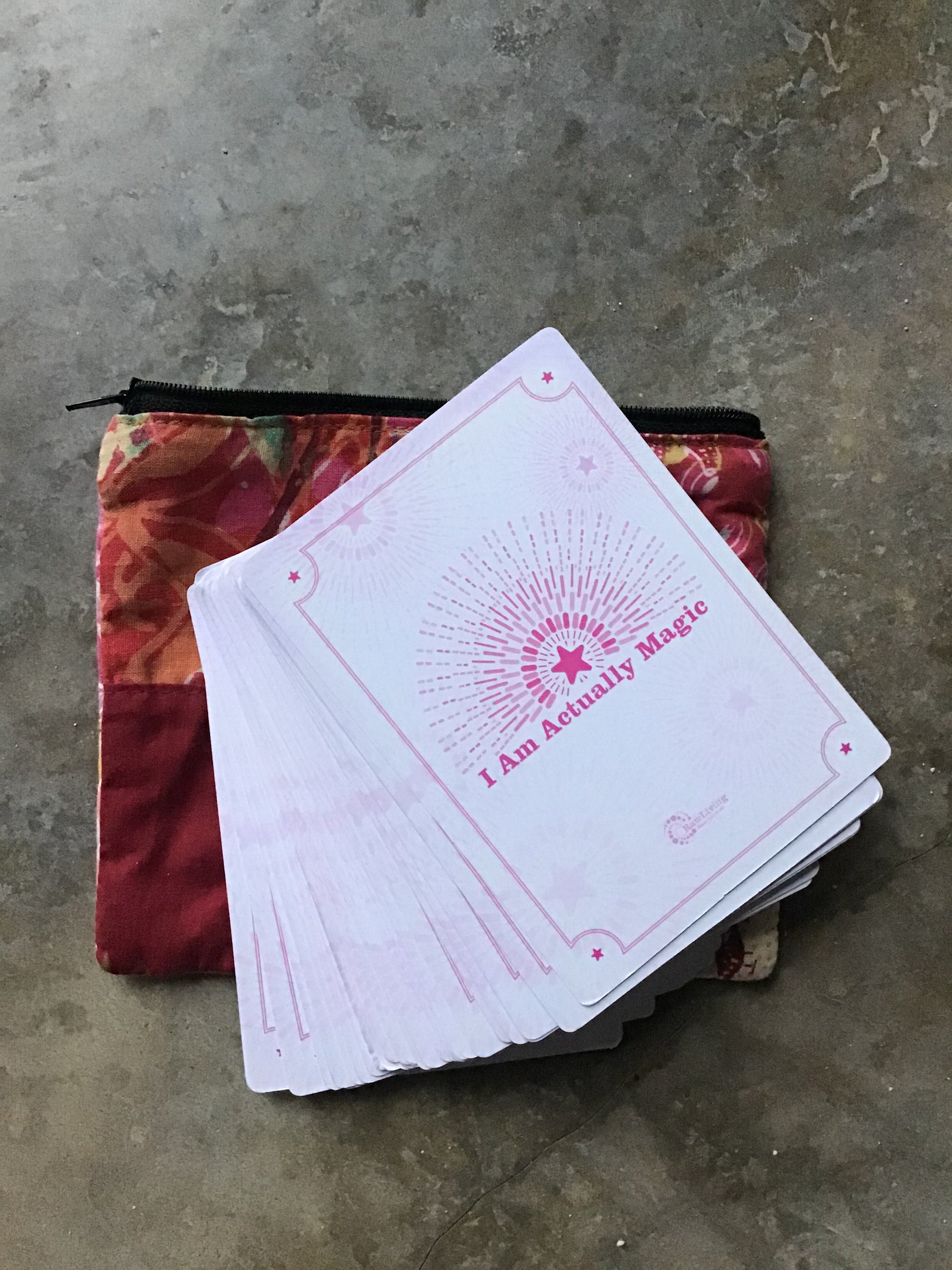 Actually Magic Oracle Cards | Kate Magic | Raw Living UK | This set of 55 cards is created to serve as an ascension tool, a way to tune into higher awareness, and in doing so shift our consciousness into a new paradigm.