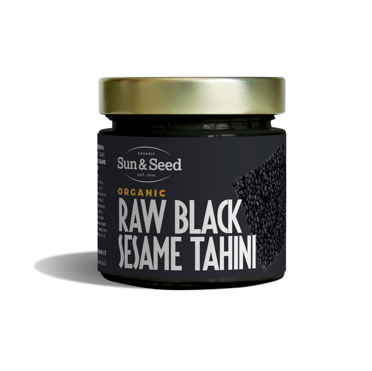 Sun &amp; Seed - Black Tahini - Raw and Organic (200g)
