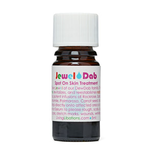 Jewel Dab | Living Libations | Raw Living UK | Beauty | Skin Care | Living Libation's Jewel Dab: a Vegan, Natural & Pure blend to revitalise & strengthen the skin. This fortifying emollient quenches lacklustre, dry skin.