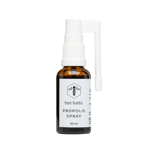 Propolis Spray (30ml) | Bee Baltic | Raw Living UK | Bee Product | Bee Baltic's Propolis Spray is a water-based extract & is a child-friendly (alcohol-free). We consider it a key anti-bacterial for your holistic home kit.