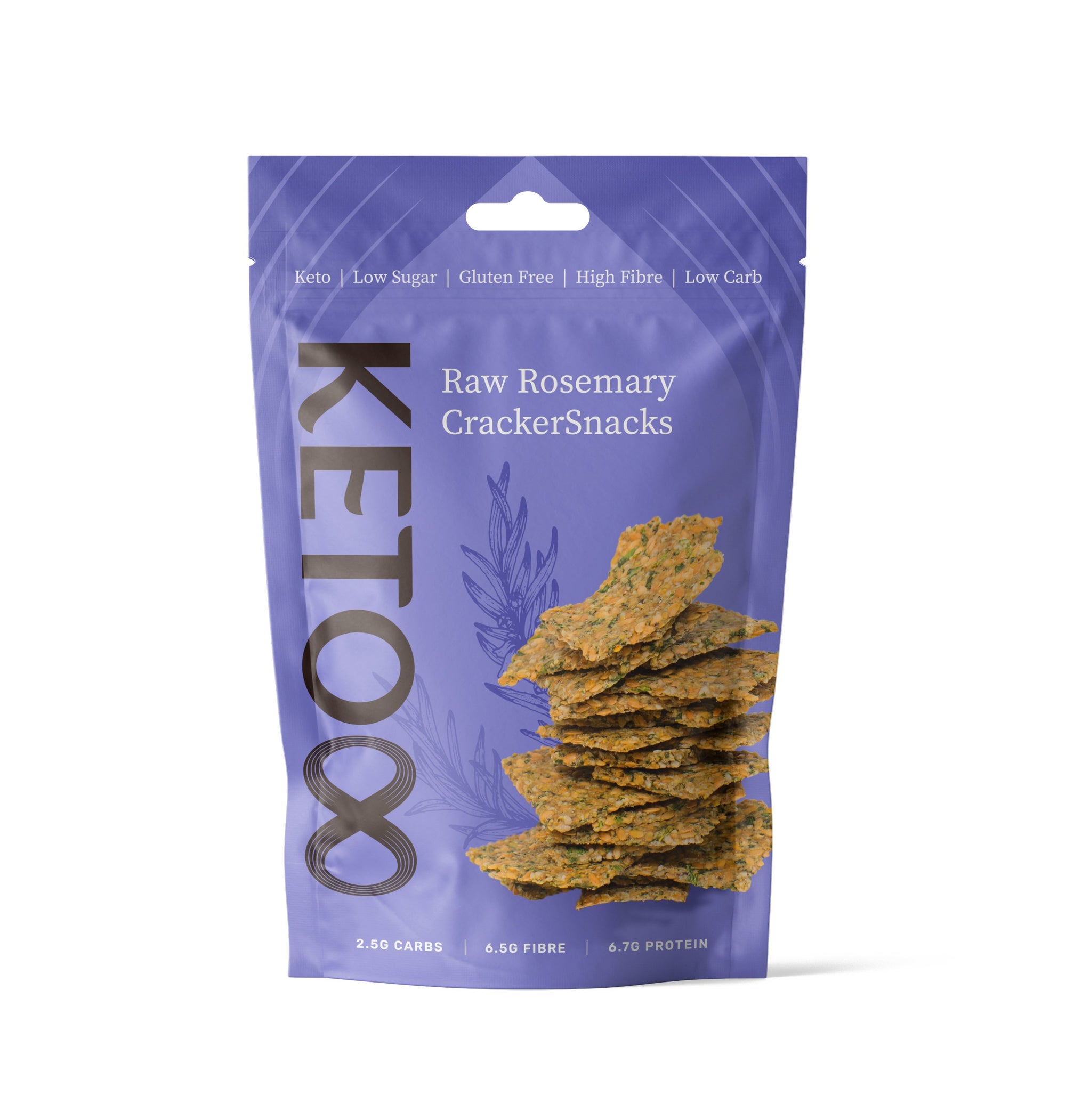 Raw Rosemary Cracker Snacks (35g) | 8 Foods | Raw Living UK | Eight Foods Raw Rosemary Cracker Snacks: Aromatic &amp; Cheesy-Tasting, but totally Dairy-Free Crackers. A Healthy Gluten, Wheat &amp; Refined Sugar-Free Keto Snack.