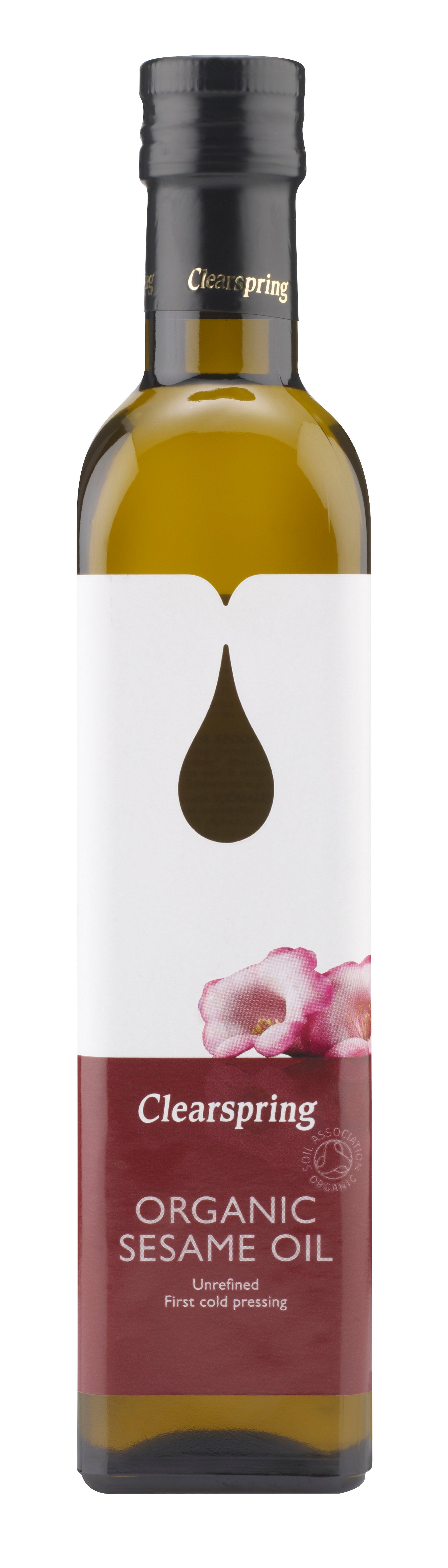 Organic Sesame Oil (500ml) | Clearspring | Raw Living UK | Clearspring Organic Sesame Oil is made using Highest Quality Organic Sesame, which is then cold-pressed without chemicals to ensure nutrition &amp; flavour.