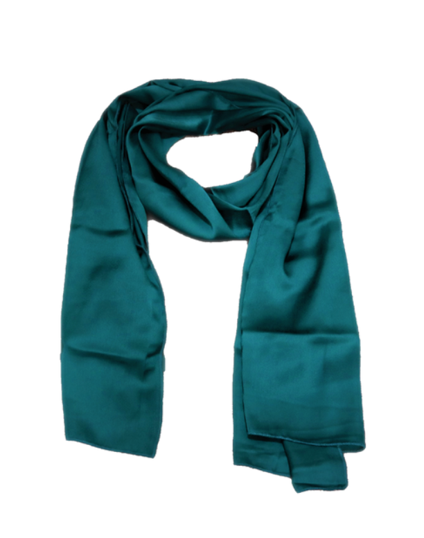 Silk Elegance Scarf | ATT Tachyon| Raw Living UK | Advanced Tachyon Technologies Tachyonized 100% Pure Silk Elegance Scarf (multiple colours) has been used by men and women to reduce stress and balance energies | Ocean Blue | Sapphire | Silver Green | Burgundy
