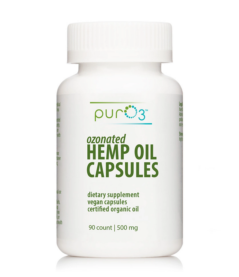 PurO3 Ozonated Hemp Oil Capsules (90 caps)