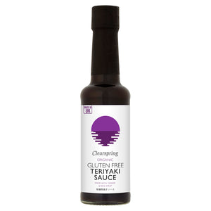 Gluten-Free Teriyaki Sauce 150ml | Clearspring | Raw Living | Clearspring Gluten-Free Teriyaki Sauce is ideal for Basting, Glazing, and adding a deliciously sweet yet savoury flavour to Stir-Fries, Roasts & Barbecues.