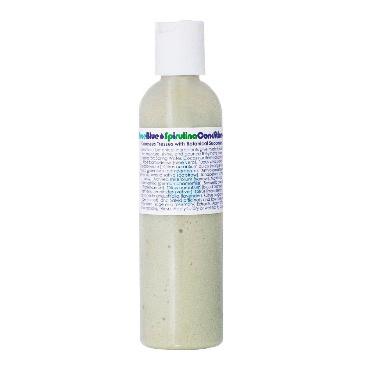 True Blue Spirulina Conditioner | Living Libations | Raw Living UK | Hair Care | Beauty | Living Libations True Blue Spirulina Conditioner (30, 120, 240ml): Natural &amp; Vegan Haircare, with Aloe Vera, Blue Tansy, Yarrow, German Chamomile &amp; Frankincense