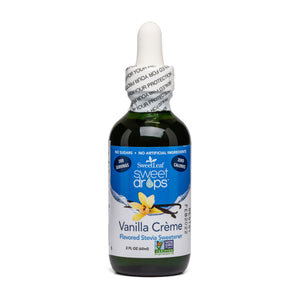 Vanilla Crème Flavoured Stevia Sweet Drops | Sweetleaf | Raw Living UK | Natural Sweeteners | SweetLeaf Vanilla Créme Liquid Stevia Sweet Drops: Natural, Zero Calories/Carbs & Infinitely Flavourful. Made with Stevia Leaf Extract & Natural Flavours.