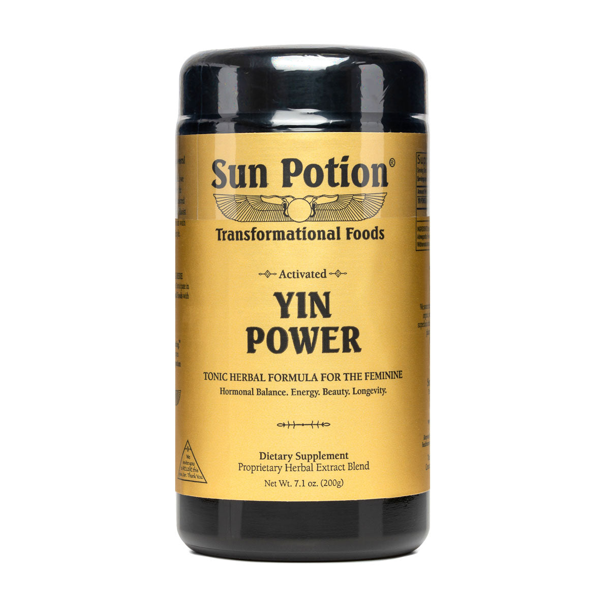 Yin Power | Sun Potion | Raw Living UK | Tonic Herbs | Sun Potion Yin Power: this Tonic Herb Powder Blend is designed to nourish Feminine Essence. Includes Reishi, He Shou Wu, Pearl Powder, Shatavari &amp; Pine Pollen.