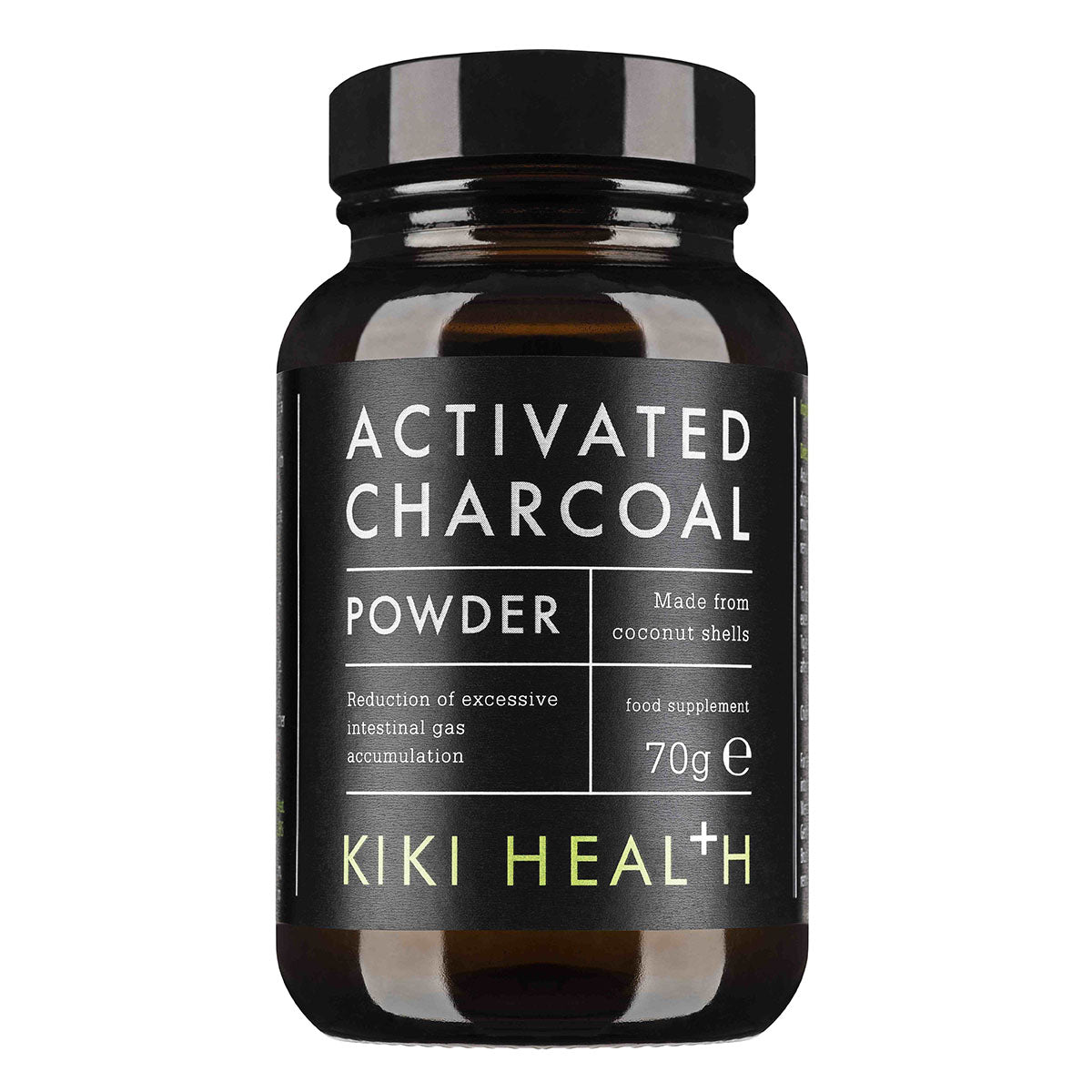 Activated Charcoal Powder | Kiki Health | Raw Living UK | Supplements | Kiki Health Activated Charcoal Powder is a high-quality, pure carbon supplement. Absorbs gasses &amp; particles in the digestive tract &amp; whitens teeth.