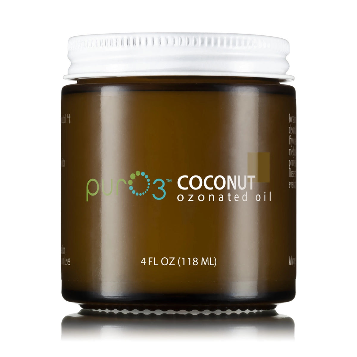 PurO3 Ozonated Organic Coconut Oil Unscented (4oz)