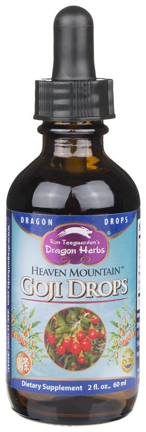 Heaven Mountain Goji Berry Dragon Drops | Dragon Herbs | Raw Living UK | Tonic Herbs | Dragon Herbs Heaven Mountain Goji Drops: this is the pure essence of Goji berries & the flavour is delicious. Thick, delicious & brimming with phytonutrients.