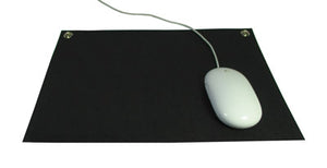 Grounding Mouse Mat (No Plug) (25cm x 25cm) | Groundology | Raw Living UK | EMF & Energy Protection | Groundology Grounding Mouse Mat (25cm x 25cm) is a conductive grounding mat, enabling you to be grounded as your hand rests on the mat while using the mouse.