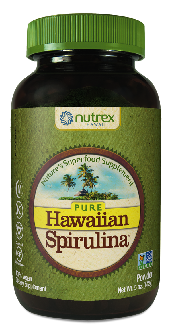 Hawaiian Spirulina Powder (5, 16oz) Nutrex Raw Living UK
